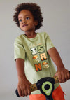 Mayoral Mini Boy Virtual Island Short Sleeve Tee, Green