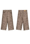 Mayoral Mini Girl Animal Print Twill Trouser, Brown