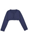 Mayoral Mini Girl Long Sleeve Bolero Cardigan, Navy