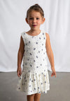 Mayoral Mini Girl Sleeveless Bow Dress, Cream