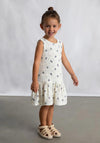 Mayoral Mini Girl Sleeveless Bow Dress, Cream