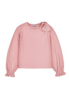 Mayoral Mini Girl Bow Long Sleeve Top, Pink