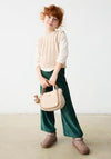 Mayoral Mini Girl Wide Leg Corduroy Trouser, Green