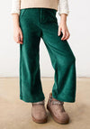 Mayoral Mini Girl Wide Leg Corduroy Trouser, Green