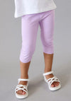 Mayoral Mini Girl Cropped Legging, Lilac