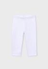 Mayoral Mini Girl Cropped Legging, White