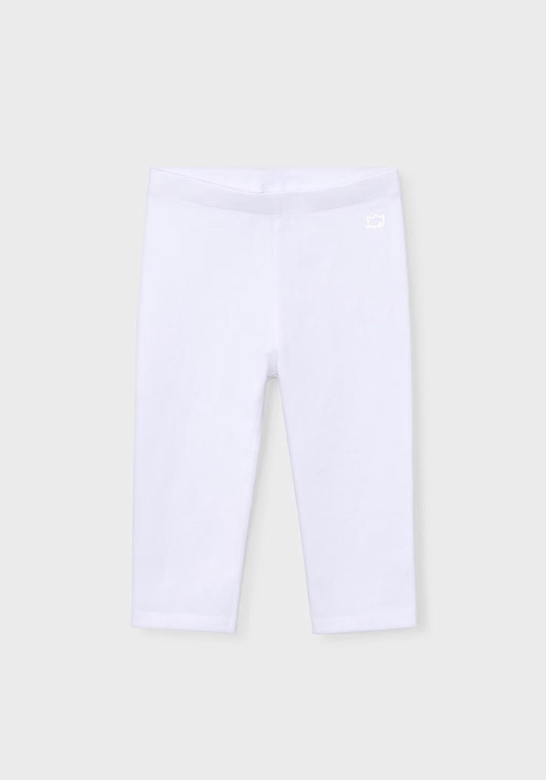 Mayoral Mini Girl Cropped Legging, White