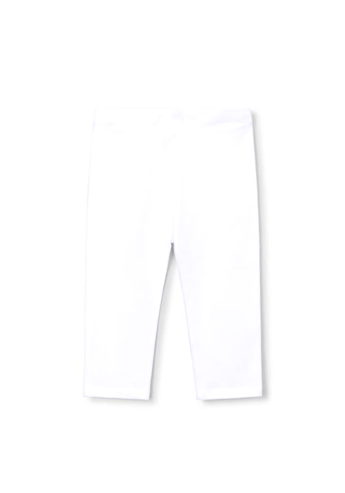 Mayoral Mini Girl Cropped Legging, White