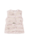 Mayoral Mini Girl Faux Fur Gilet, Beige