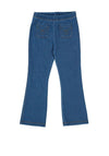 Mayoral Mini Girl Denim Flare Legging, Blue