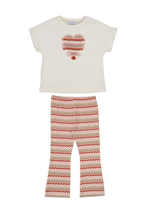 Mayoral Mini Girl Flare Legging Set, Pink