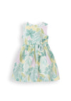 Mayoral Mini Girl Floral Bow Dress, Green Multi