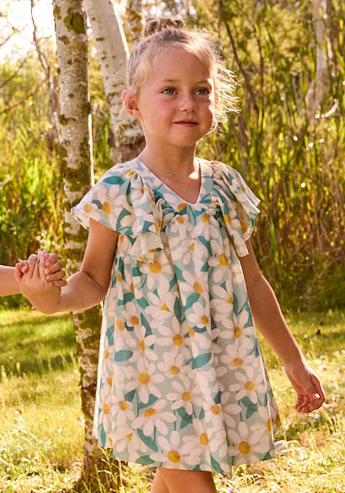 Mayoral Mini Girl Daisy Floral Dress, Blue