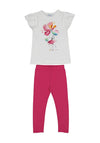 Mayoral Mini Girl Floral Tee and Legging Set, Pink