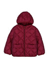 Mayoral Mini Girl Hooded Long Sleeve Coat, Red