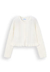 Mayoral Mini Girl Knit Long Sleeve Cardigan, Cream