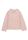 Mayoral Mini Girl Pleated Collar Top, Pink