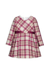 Mayoral Mini Girl Long Sleeve Plaid Dress, Pink