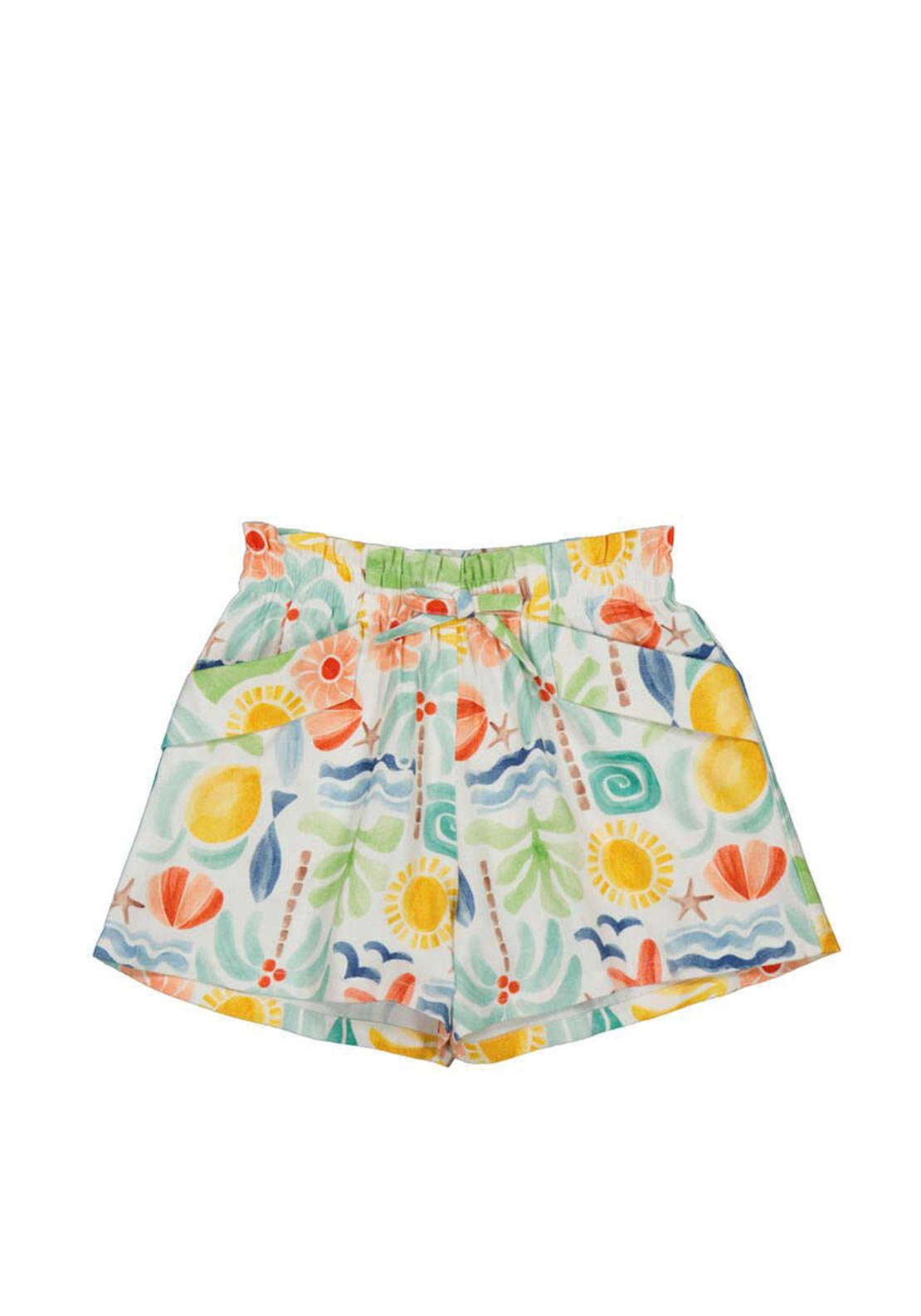 Mayoral Mini Girl Patterned Shorts, Multi
