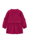 Mayoral Mini Girl Sequin Long Sleeve Sweater Dress, Red
