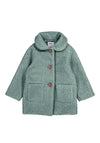 Mayoral Mini Girl Shearling Coat, Green