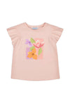 Mayoral Mini Girl Print Short Sleeve Tee, Pink
