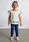 Mayoral Mini Girl Top and Legging Set, Navy