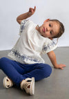 Mayoral Mini Girl Top and Legging Set, Navy