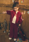 Mayoral Mini Girl Cherry Bow 2 Piece Tracksuit, Red