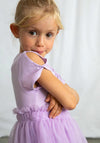 Mayoral Mini Girl Tulle Short Sleeve Dress, Purple