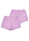 Mayoral Mini Girl Twill Shorts, Lilac