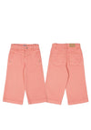 Mayoral Mini Girl Twill Wide Leg Trouser, Pink