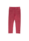 Mayoral Mini Girl Print Velvet Legging, Red