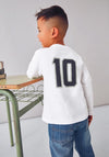 Mayoral Mini Boy Team Leader Long Sleeve Top, Cream