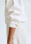 Mayoral Older Girl Long Sleeve Twill Jacket, Off White