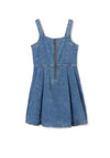 Mayoral Older Girl Denim Zip Dress, Blue