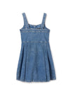 Mayoral Older Girl Denim Zip Dress, Blue