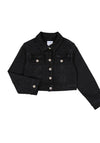 Mayoral Older Girl Better Cotton Denim Jacket, Black