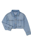 Mayoral Older Girl Denim Jacket, Blue