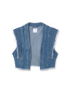Mayoral Older Girl Denim Vest, Blue