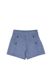 Mayoral Older Girl Faux Suede Shorts, French Blue