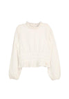 Mayoral Older Girl High Neck Blouse, Cream