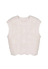 Mayoral Older Girl Knitted Sleeveless Vest, Cream