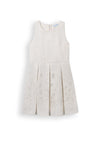 Mayoral Older Girl Sleeveless Floral Dress, Off White