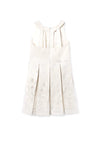 Mayoral Older Girl Sleeveless Floral Dress, Off White