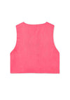 Mayoral Older Girl Button Waistcoat, Pink