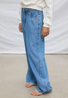 Mayoral Older Girl Wide Leg Star Jean, Blue