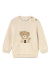 Mayoral Baby Boy Oversized Teddy Jumper, Beige