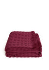 The Home Studio Large Waffle Throw, Grape