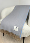 McNutt of Donegal Alpaca Throw, Blue Moon
